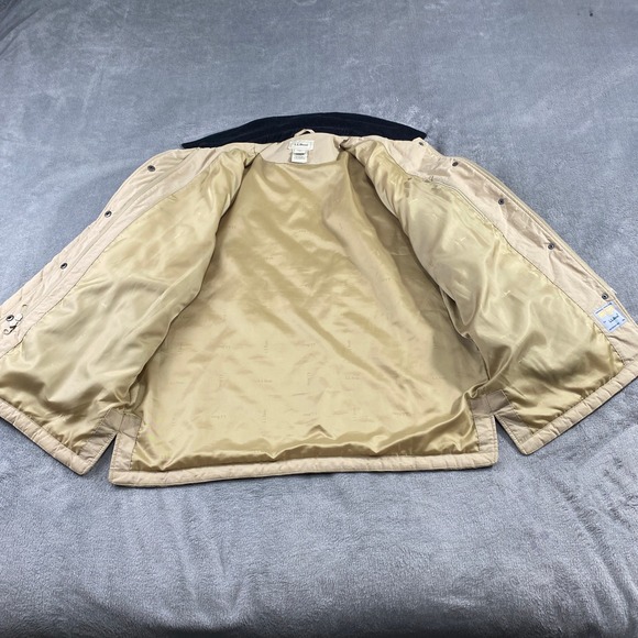 LLBean Coat Womens L Quilted Barn Chore Corduroy Collar Thermore Insulation Farm - Picture 9 of 16